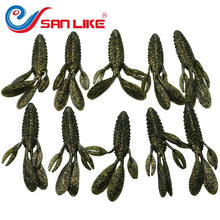 Load image into Gallery viewer, 10pcs/lot 10cm 7.9g Soft Lure Maggot Grub Worm Silicon Fishing Baits Soft Worm Fishing Baits Pike Fishing Lure
