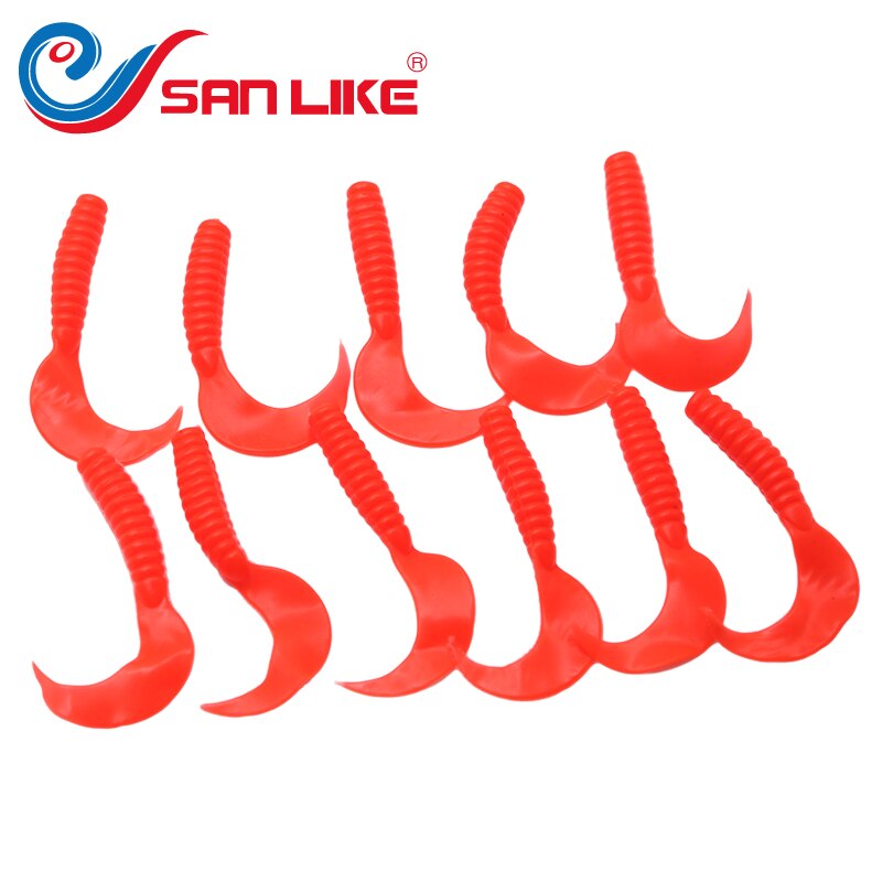 10pcs/lot 7cm 2.3g Soft Lure Soft Worms Earth Worm Fishing Baits Trout Fishing Lures fishing tackle fishing spoon