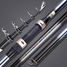Load image into Gallery viewer, SANLIKE 2.1 m-3.6m Portable Telescopic Fishing Rod Carbon fiber alloy Baitcasting Lure Pesca Sea Spinning Fish Hand Tackle Ocean Rod
