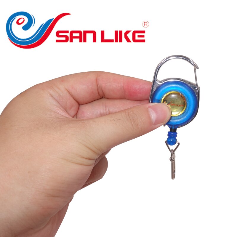 2021 Sanlike Retractable Telescopic Buckle Keychain Scissors Buckle Fishing Tackle Accessories