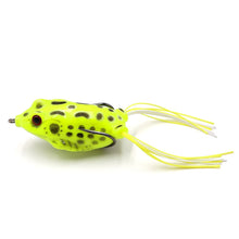 Load image into Gallery viewer, SANLIKE 1 Pcs Frog Baits with Dual Hooks Fishing Lures Top Water Minnow Crank Soft Bait Fishing Tackle Accessries 5.5cm
