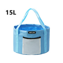 Load image into Gallery viewer, SANLIKE Waterproof Folding Fishing Bucket Small Foot Basin Travel Outdoor Car Washing Disaster Prevention Camp Storage Bag Outdoor Cooler
